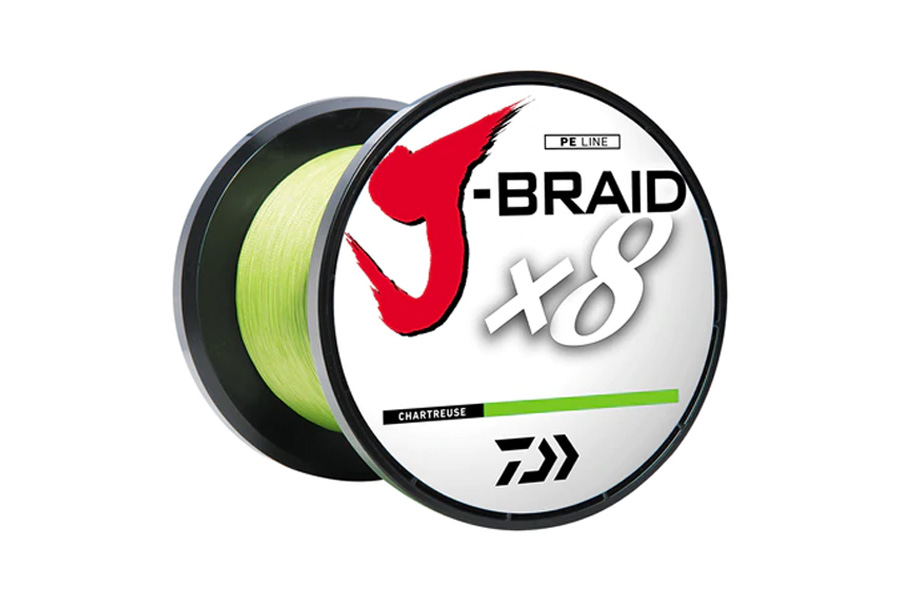 Daiwa J-Braid X8 8lb 300yd Braided Line (Chartreuse)