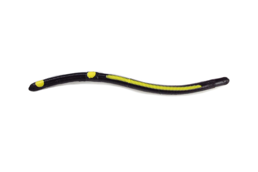 Kelly S Striper Worm (Black/Yellow)