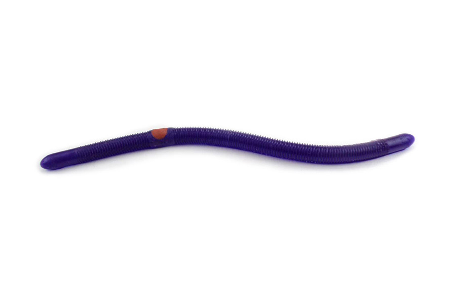 Kelly S Two-Hook Weedless Worm (Purple Wild Grape)