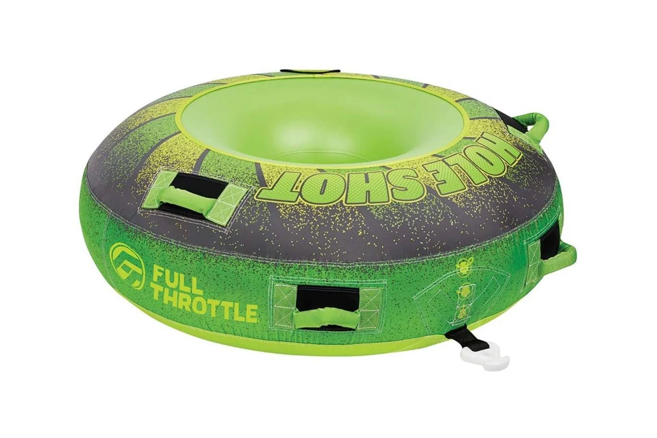 Full Throttle Hole Shot Towable Tube - Green - 1 Rider