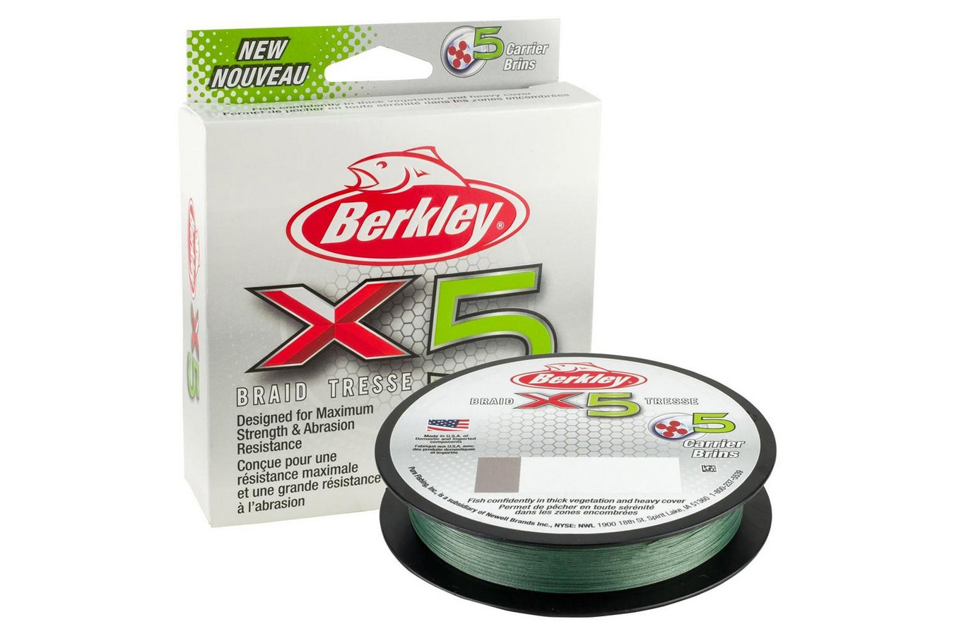 Berkley X5 Braid - Low-Vis Green