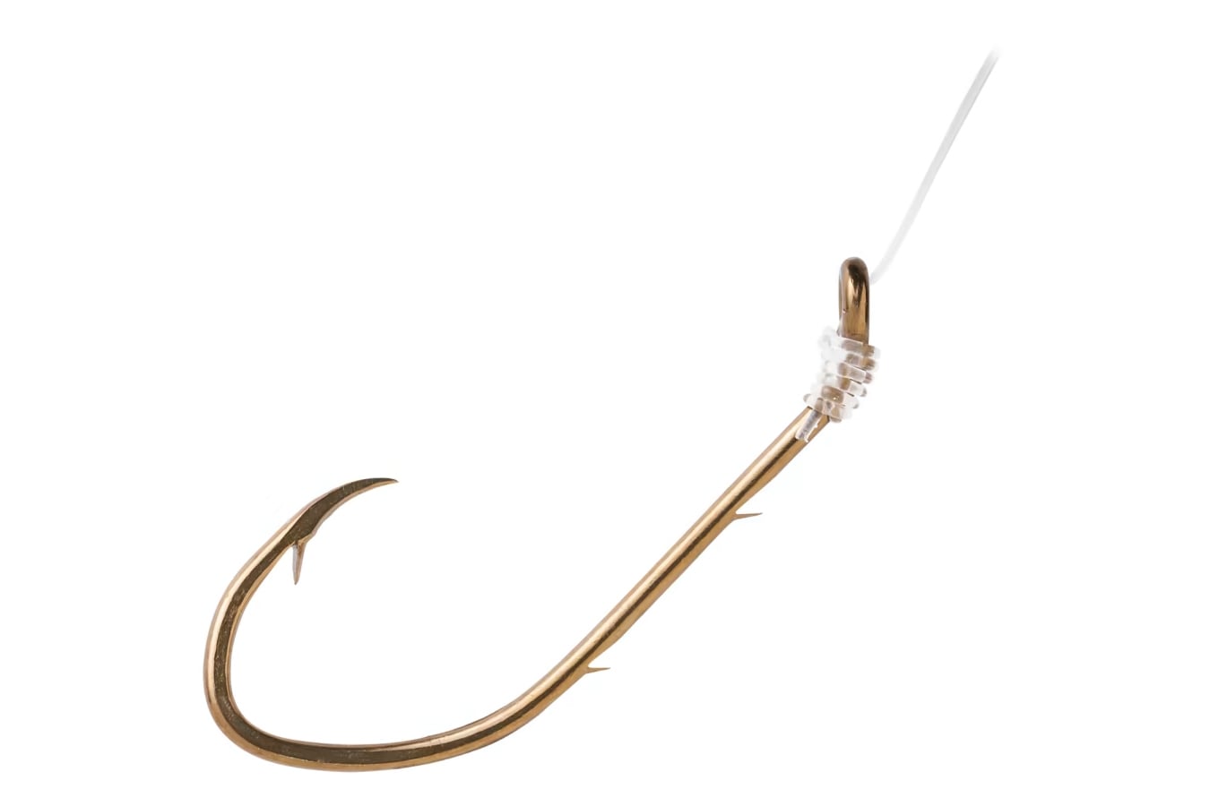 Eagle Claw Pro-V Bend Snelled Baitholder Hook 