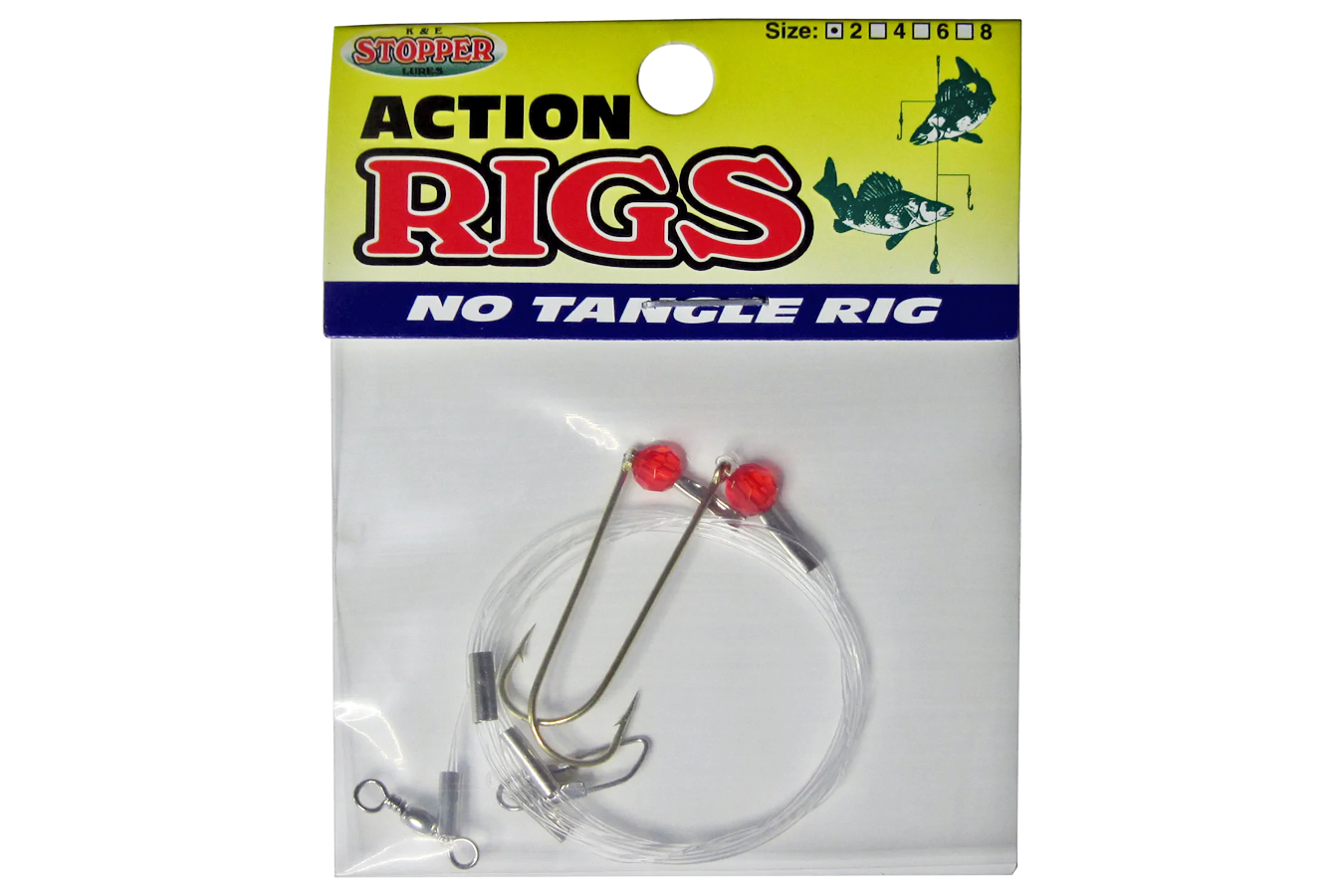 K And E No-Tangle Rigs Asst., Perch/Crappie, Size 2