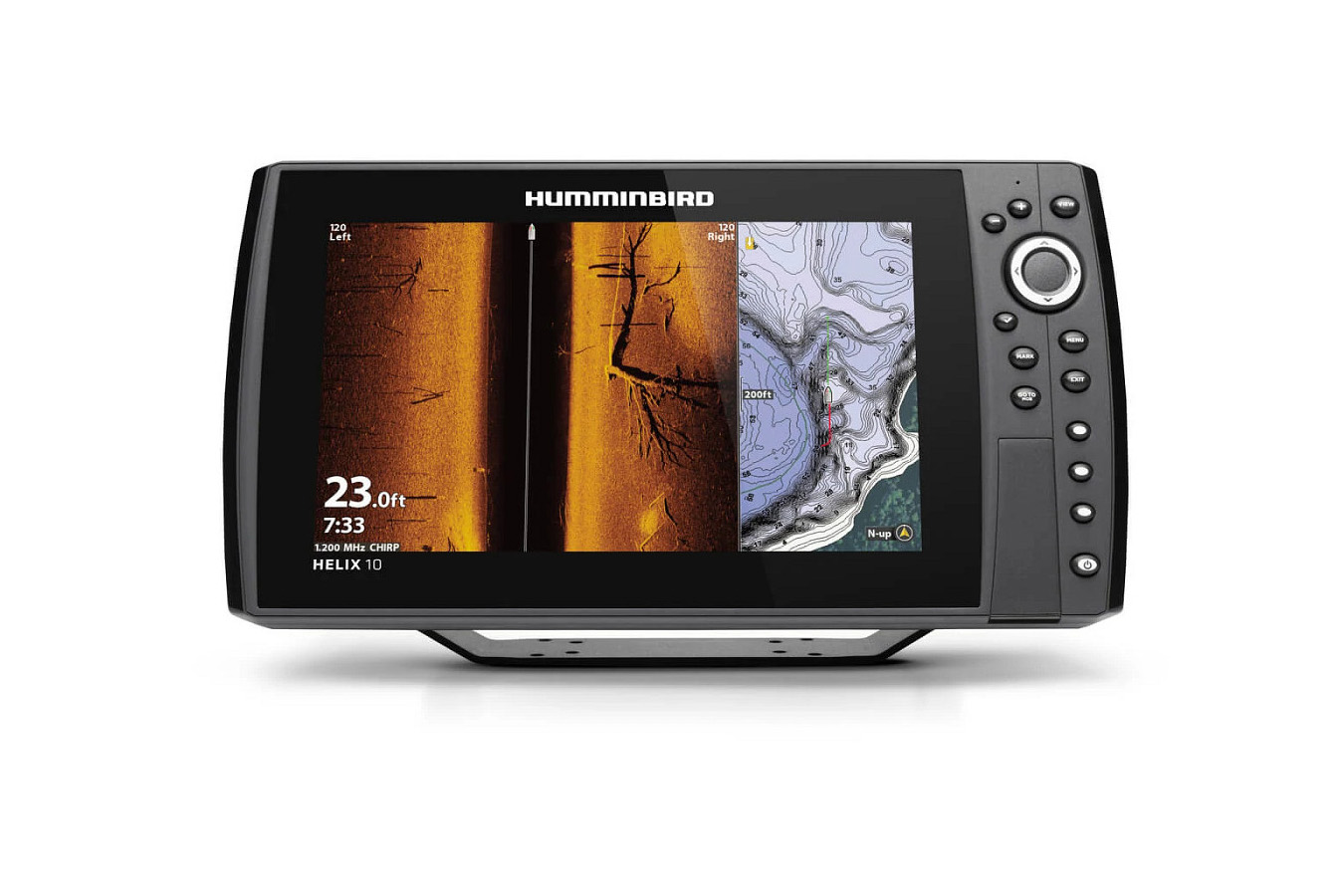 Humminbird Helix 10 Chirp Mega SI an d GPS G4N