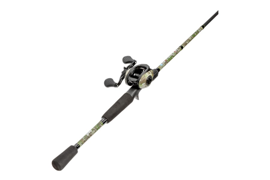 Lew's American Hero Camo 7'0' Medium Heavy Fast Left Hand Baitcast Combo