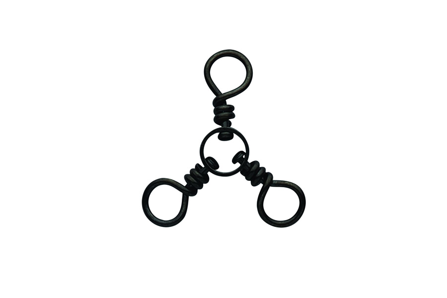 Eagle Claw 3 Way Swivel - Black