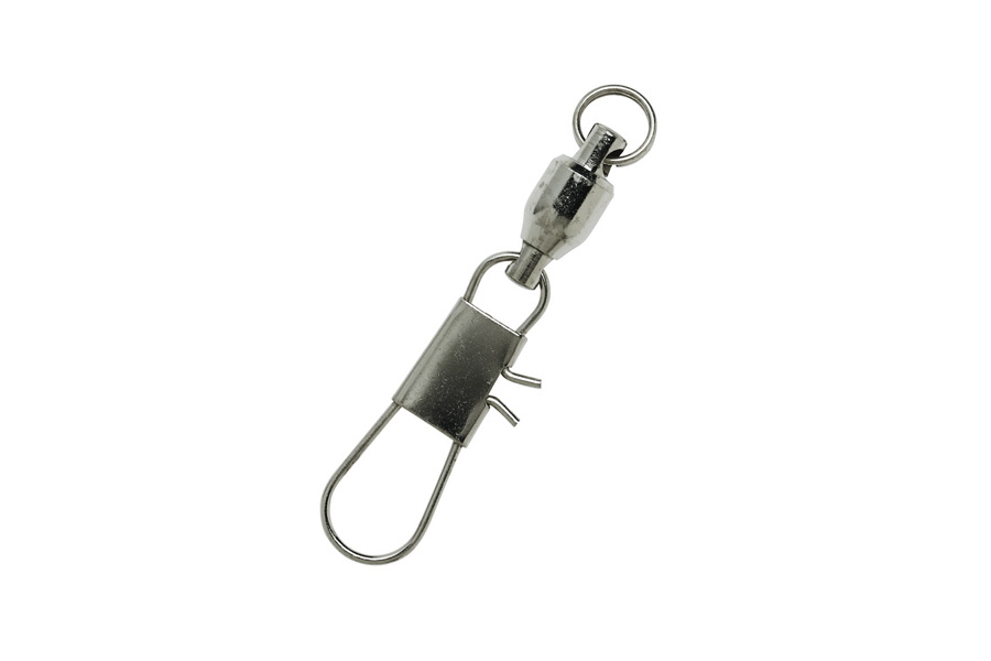Eagle Claw Ball Bearing Swivels with Interlocking Snaps - Nickel