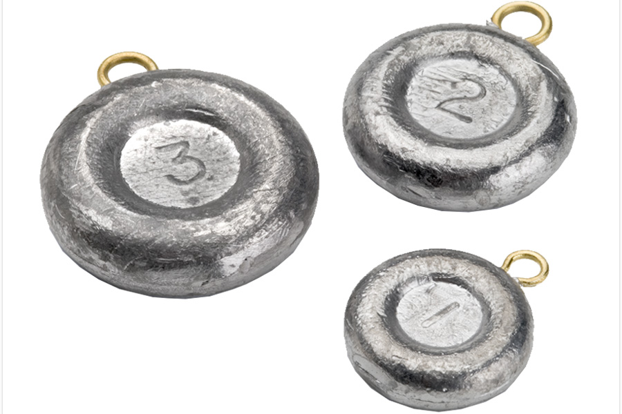 Bullet Weights Disc Sinkers 4Oz 2 Pack