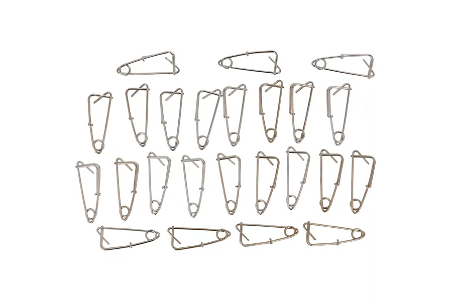 Eagle Claw Stainless Steel Trot Line Clips - 25 Pack