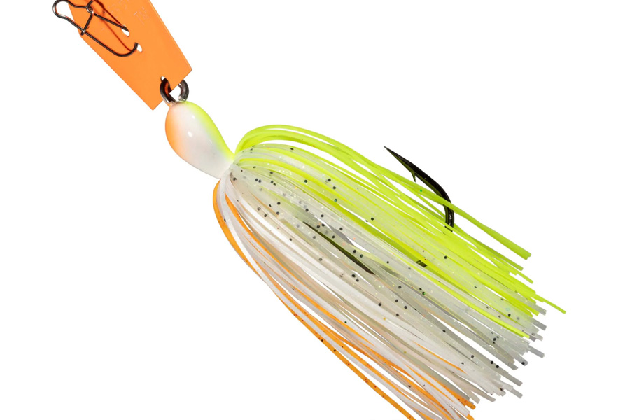 Z Man Fishing Products Big Blade Chatterbait - Chartreuse/White/Orange