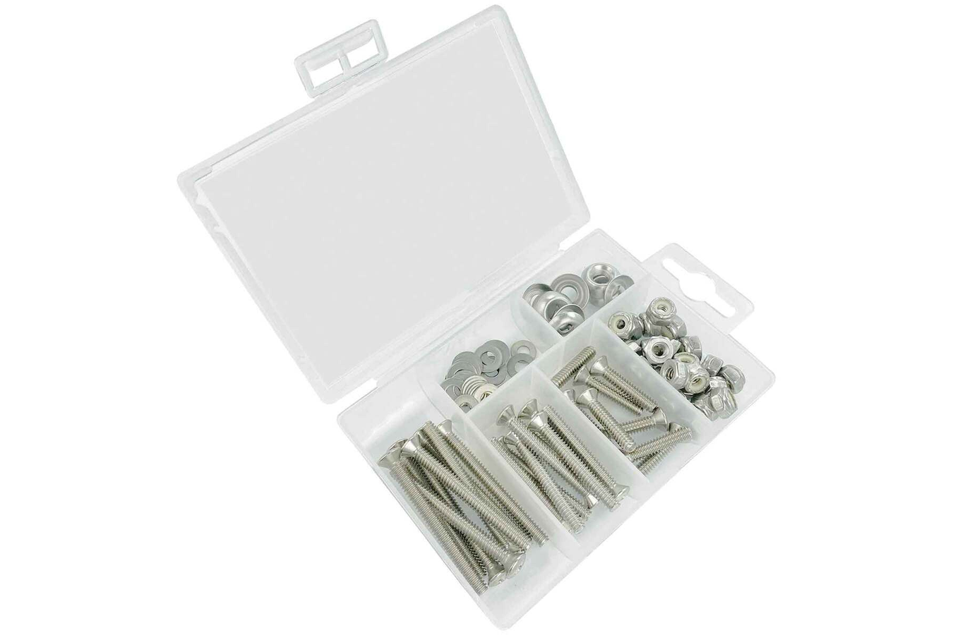 Th-marine Stainless Steel Oval Head Machine Phillips Head Kit 96 PC