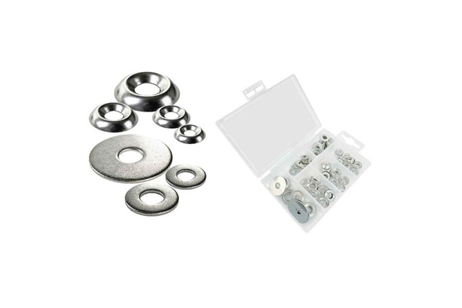 Th-marine Stainless Steel Washer Assortment Kit - 126 pcs