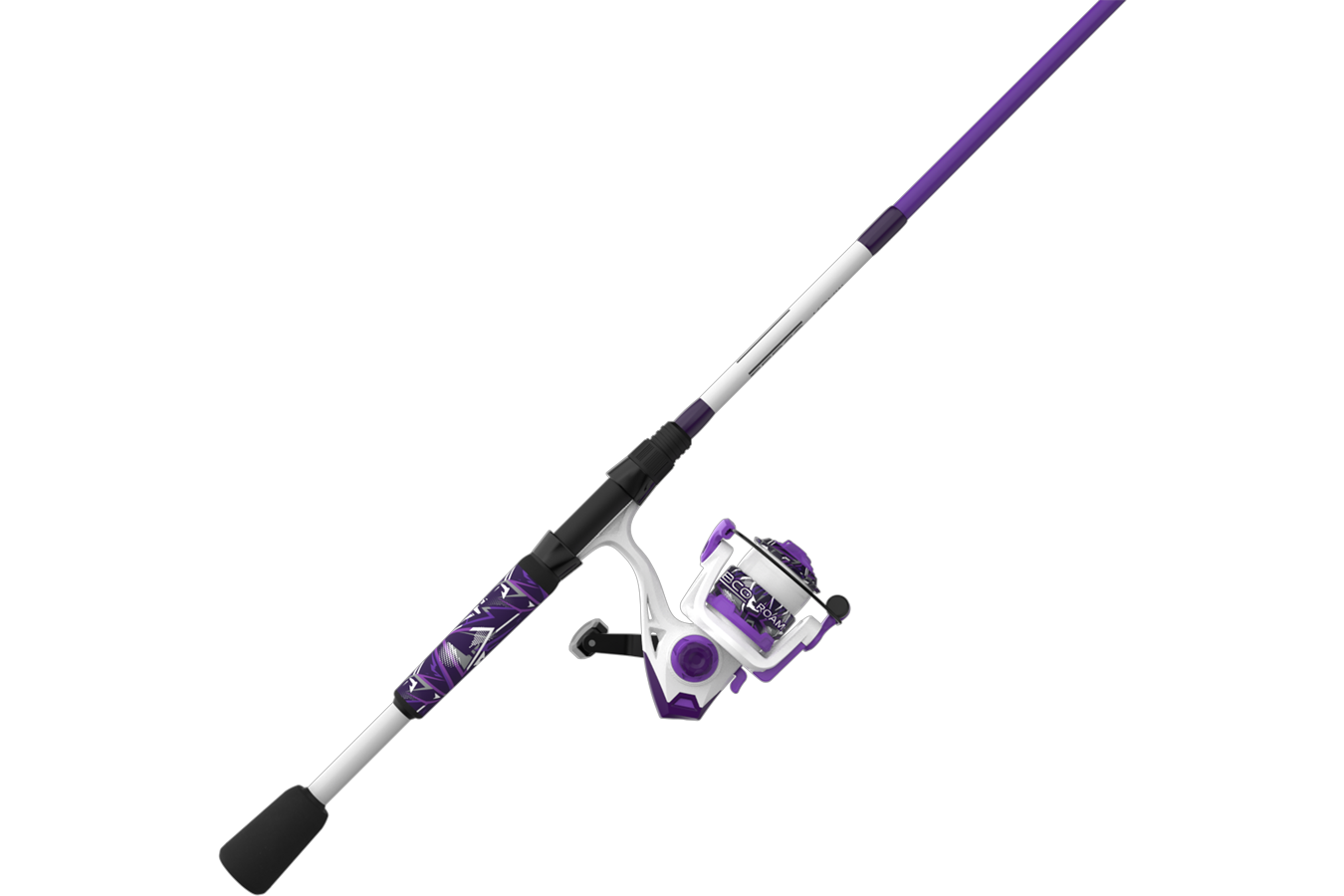 Zebco Roam 20 Prism Purple 6 Foot Medium Light Spinning Combo