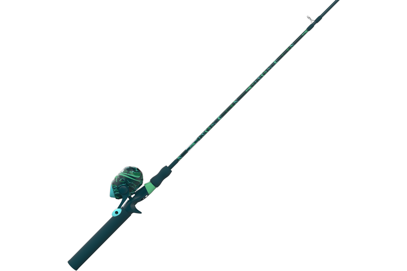 Zebco Splash Grunge Green 6 Foot Medium Spincast Combo