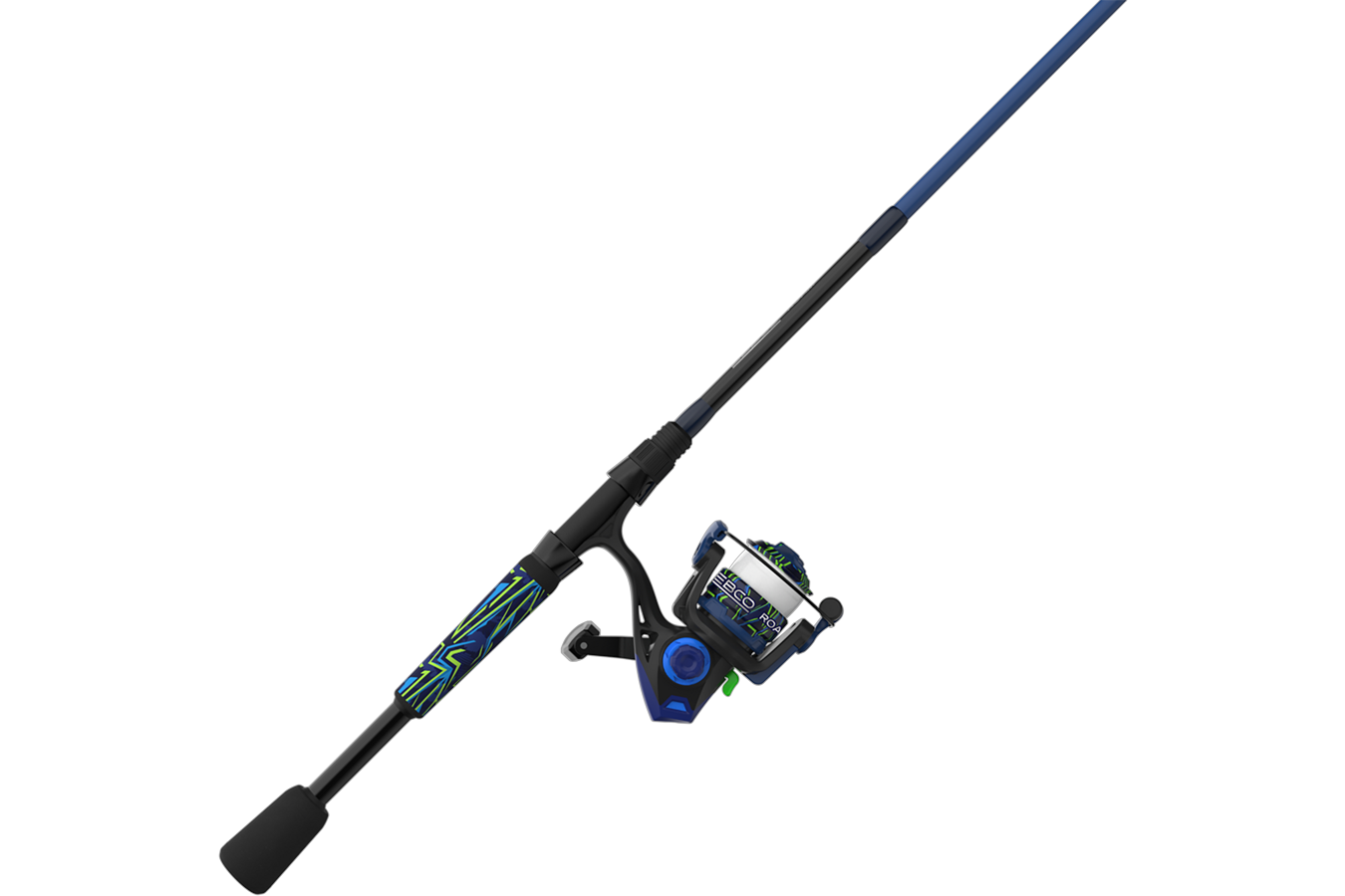 Zebco Roam 30 Energy 6 Foot 6 Inch Medium Spinning Combo with Green Blue Finish