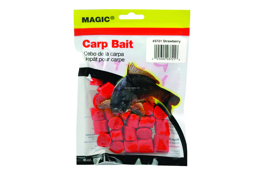 Magic Bait Carp Bait 6oz Bag - Red/Strawberry