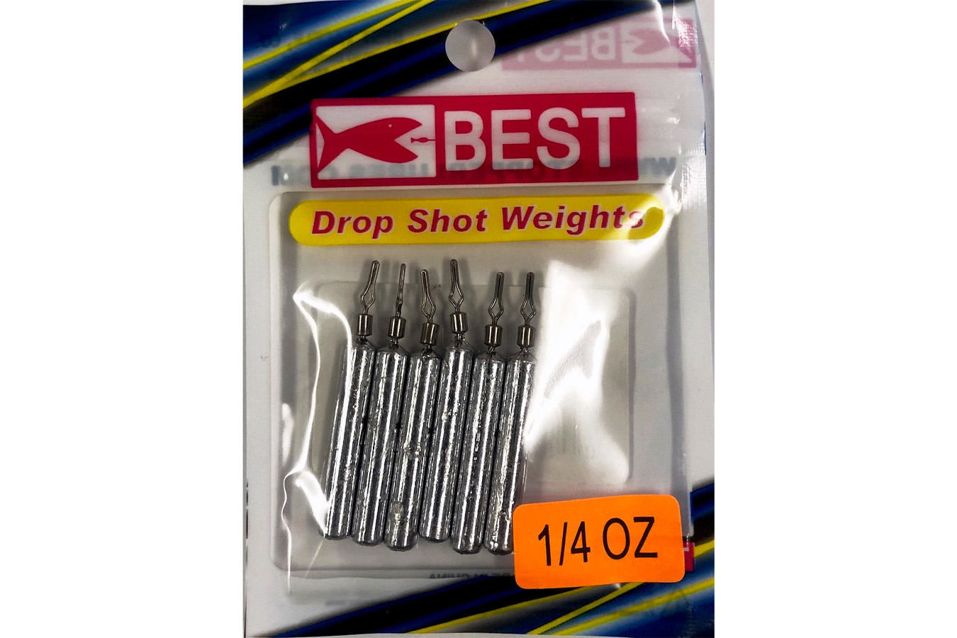 K And E BEST Drop Shot Weights Long 1/4 oz