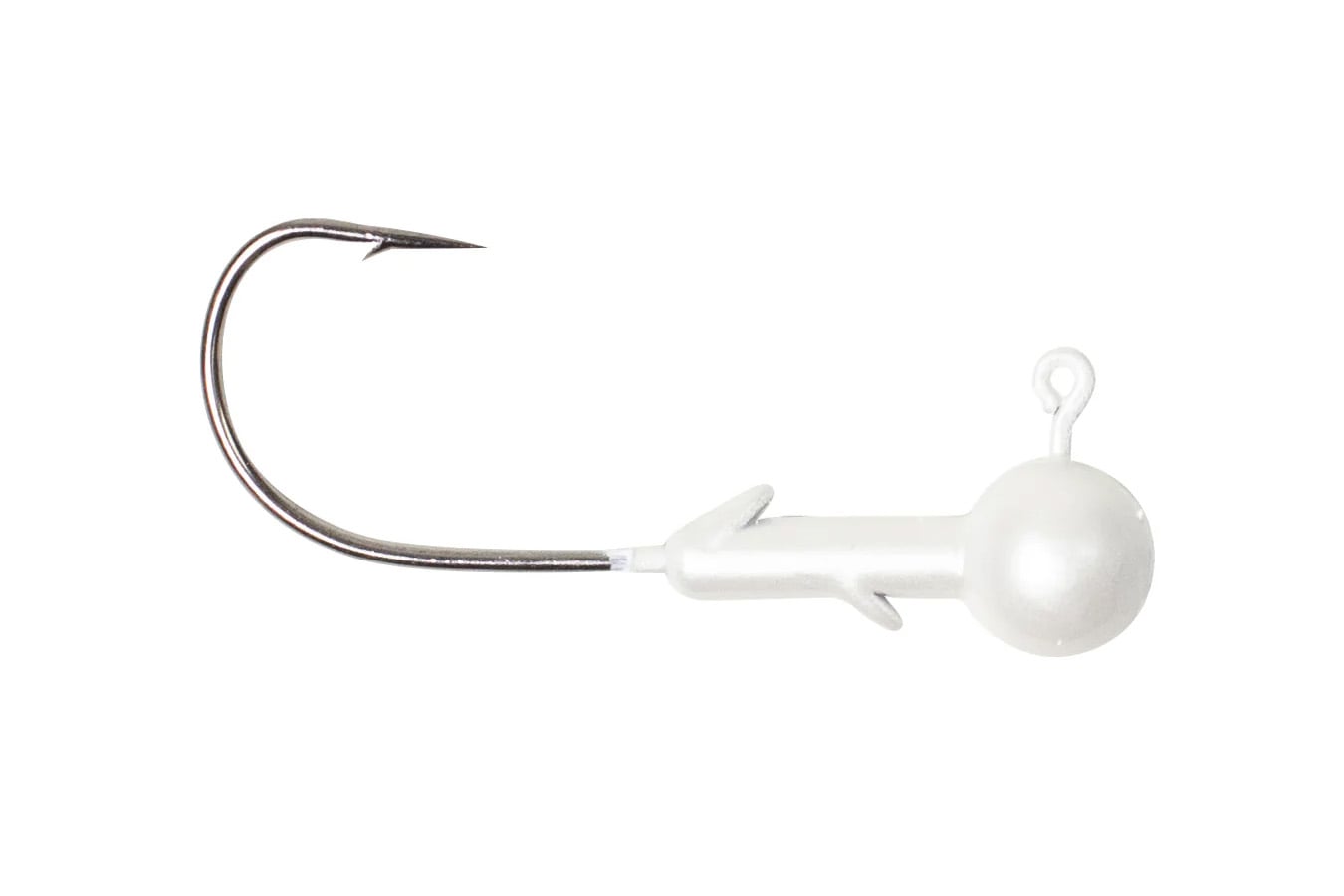 Lunkerhunt Ball Jig 1/8 oz 3/0 Hook - Gloss White