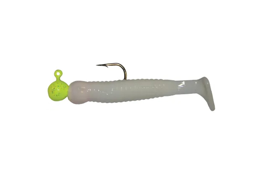 K And E Whip'r Shad - Chartreuse/White 1/32oz