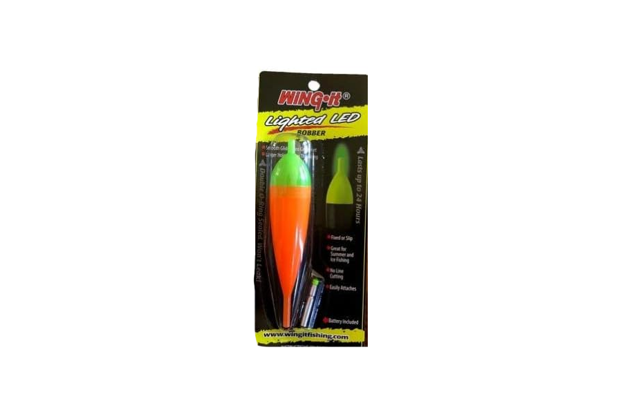 Wing It Fishing LED Lighted Bobber Large - Orange/Green