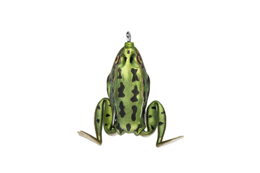 Lunkerhunt Pocket Elephant Ear Peanuts Frog - Green Tea