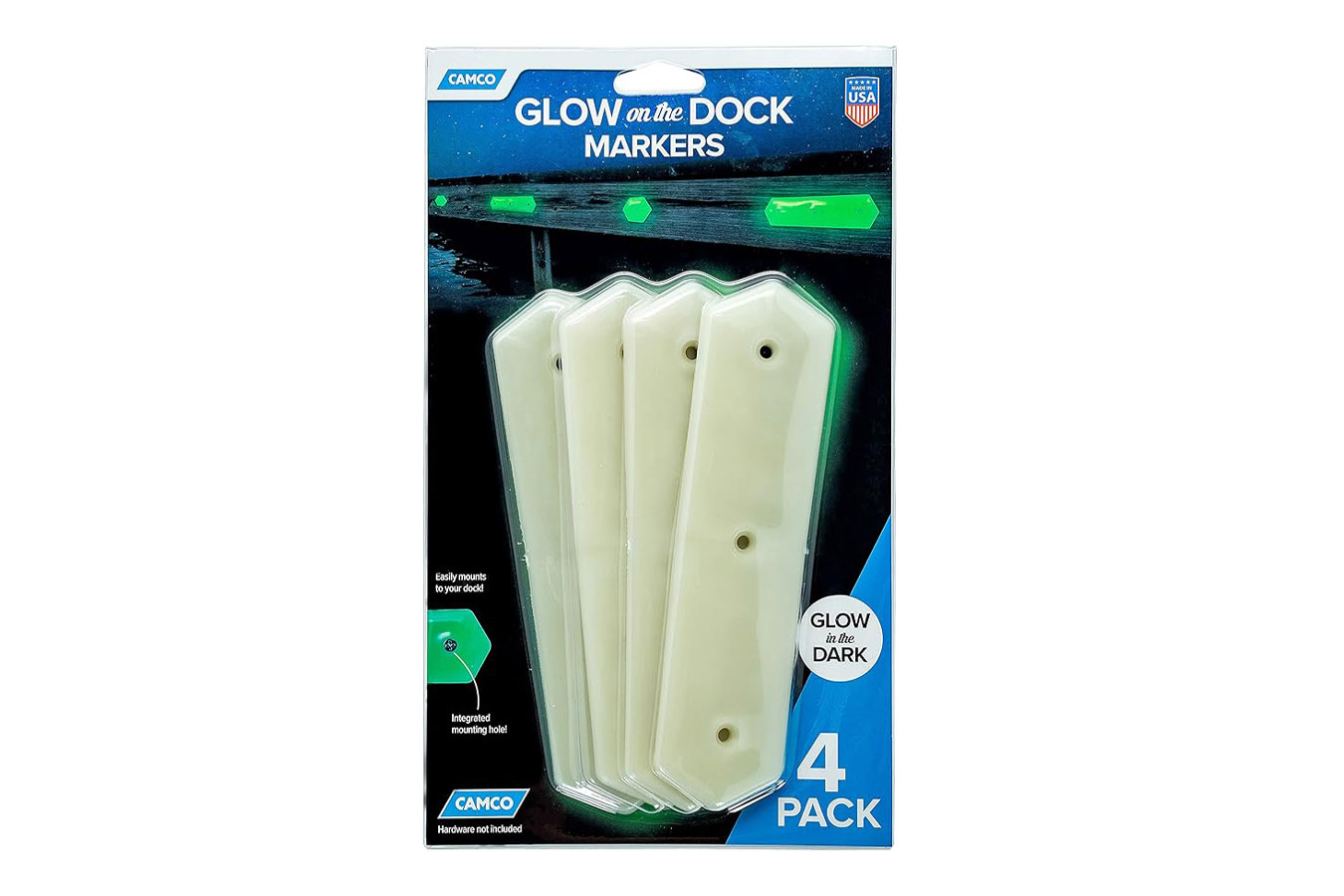 Camco Glow On The Dock Pier Markers 4-Pack
