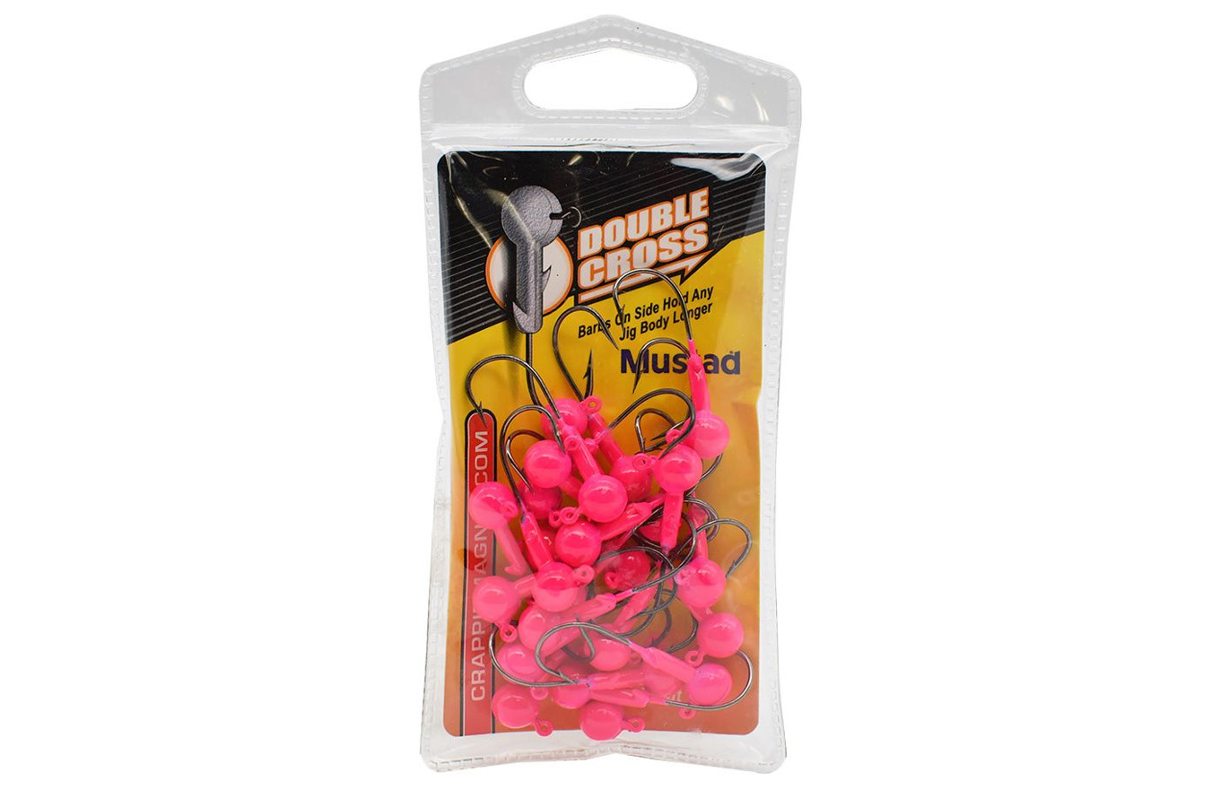 Crappie Magnet Double Cross Jig Head 5 Pack 1/8 oz Pink