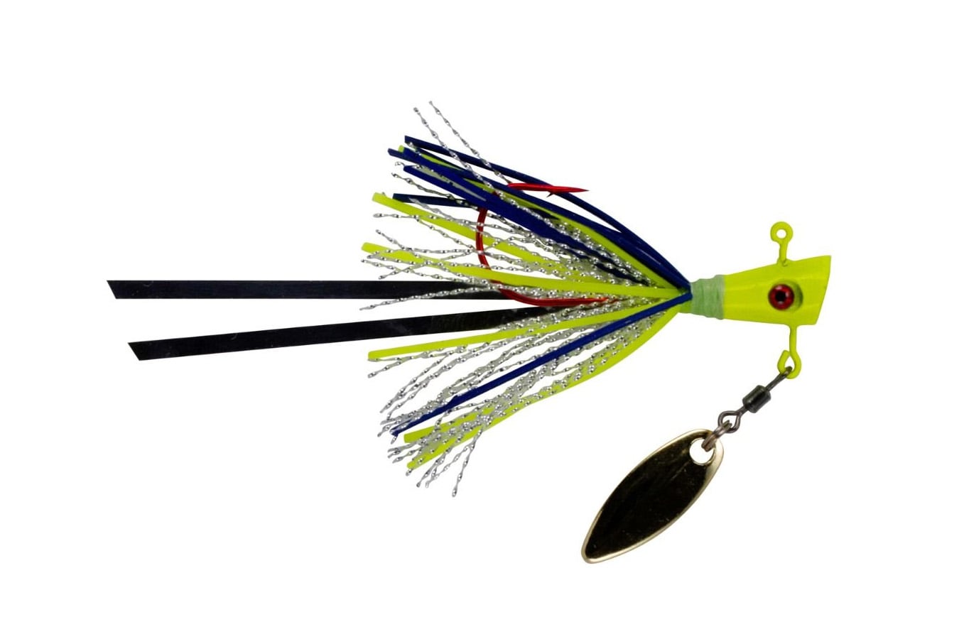 Crappie Magnet Fin Spin Pro Series 2 Piece Pack - 1/8 oz Therapist Chartruese 