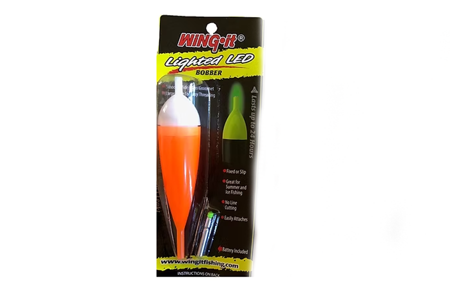 Wing It LED Lighted Bobber Medium Orange and White