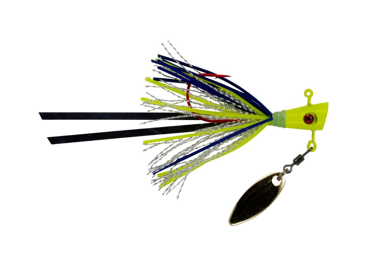 Crappie Magnet Fin Spin Pro Series 1/16 oz 2 Piece Packs - Therapist Chartruese