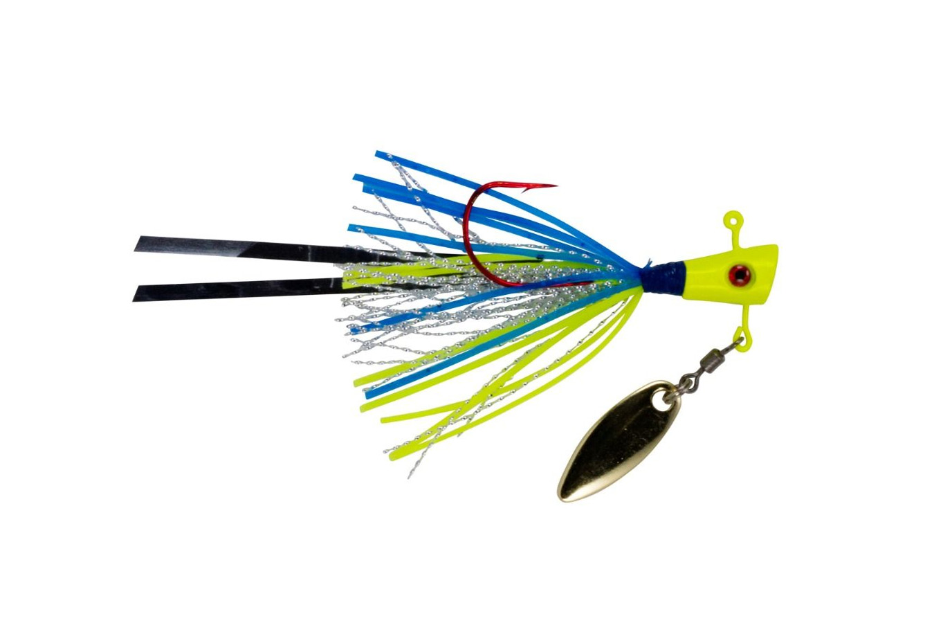 Crappie Magnet Fin Spin Pro Series 1/8 oz 2 Piece Packs - Oxbox Chartruese