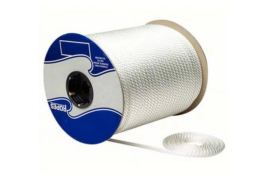 Seachoice Solid Braided Nylon 1/2 in White Bulk 