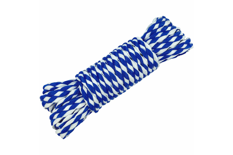 Th-marine Hollow Braid Polypropylene Utility Line Blue/White