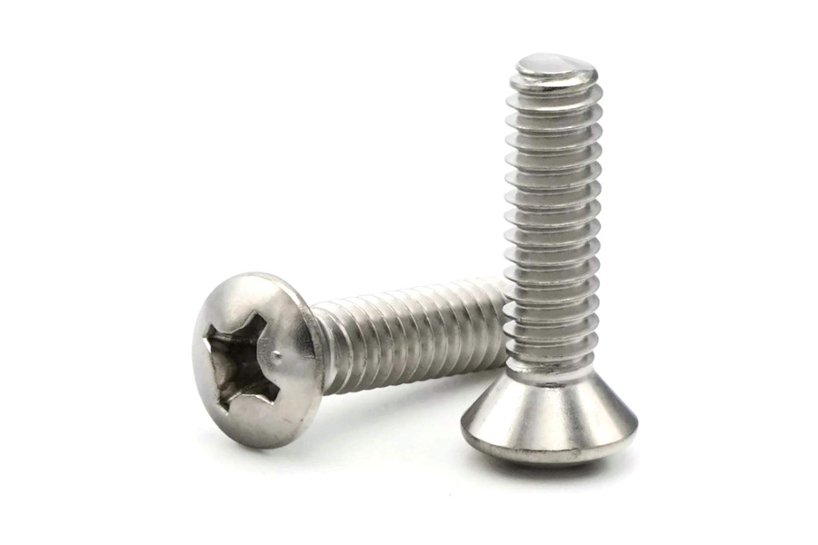 Seachoice Phillips Machine Oval Head Screws 10-21x1in