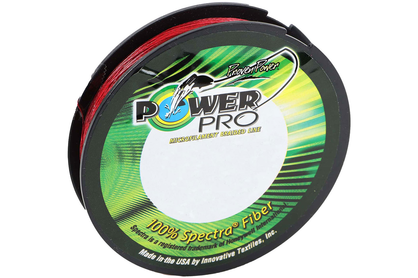 Power Pro 65Lb Braided Spectra Fiber Line, Vermillion Red