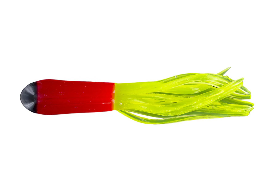 Big Bite Baits 1.5 Inch 3 Color Crappie Tube Red Junebug Chart 50/pk