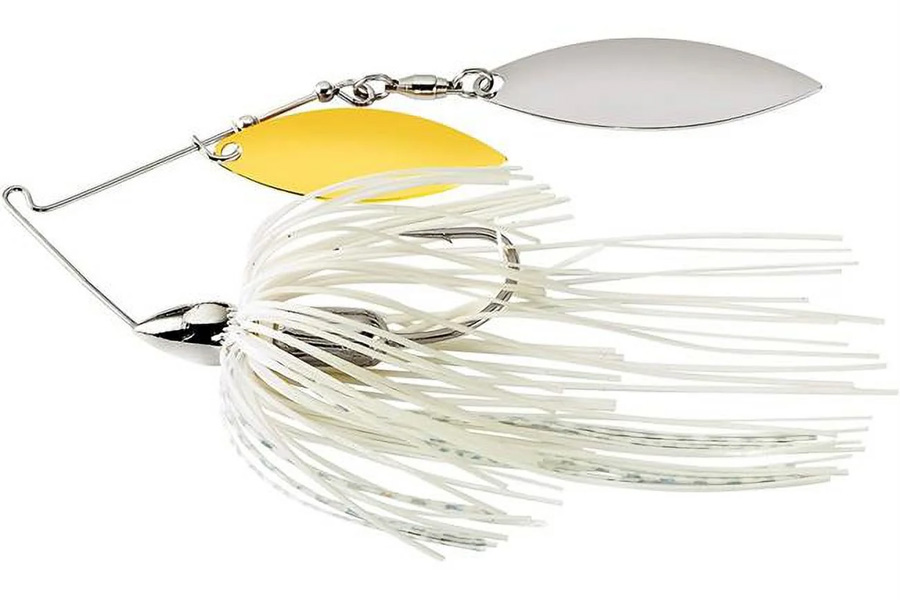 War Eagle Screamin Double Willow Spinnerbait 1/2 Oz Nickle white Silver Lure