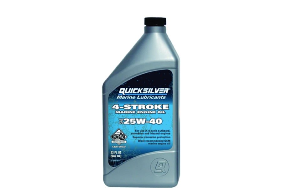 Mercury Mercruiser Quicksilver 25W40 Motor oil Quart Size