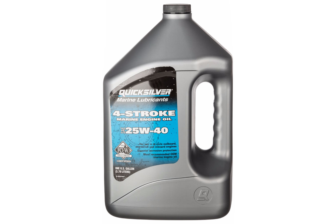 Mercury Mercruiser Quicksilver 25W40 Motor oil Gallon Size
