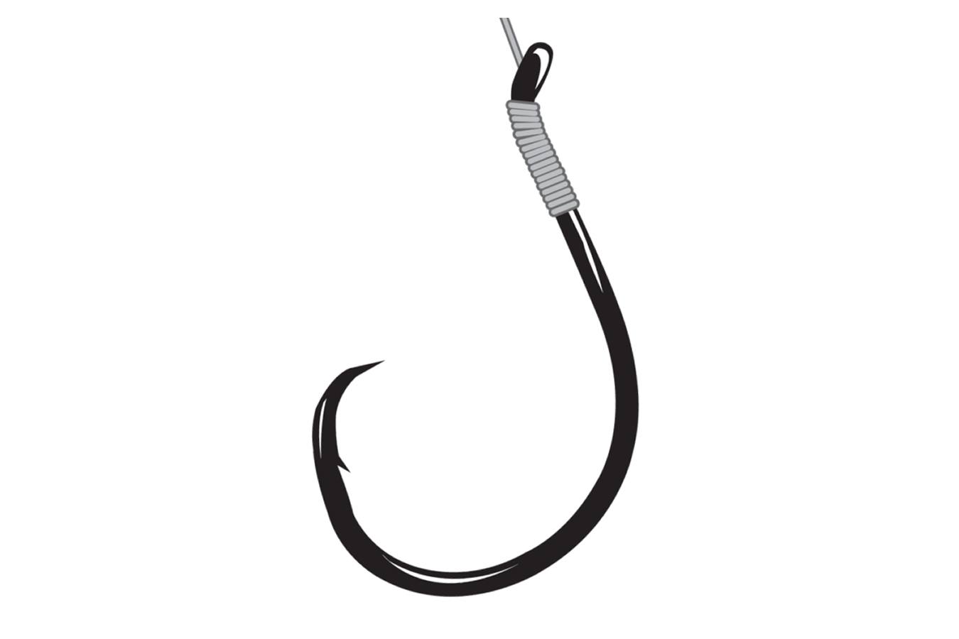 Gamakatsu Catfish Rig Circle Black Size 8