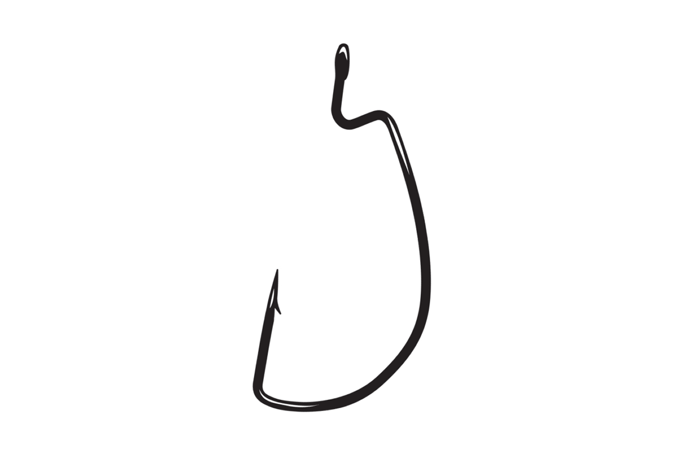 Gamakatsu Worm Hook Superline EWG Weight 3/0- 1/8