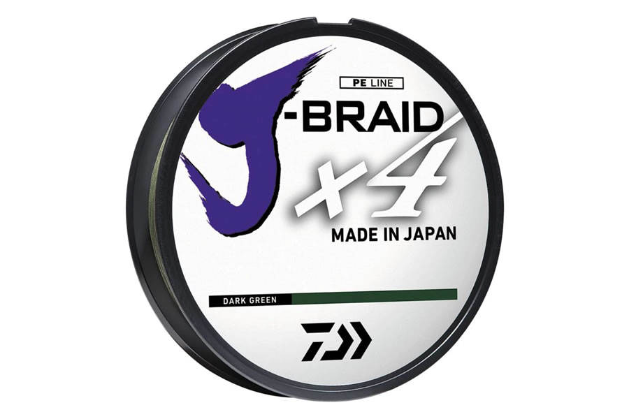 Daiwa J-Braid Braided Line x4 Dark Green 30lb