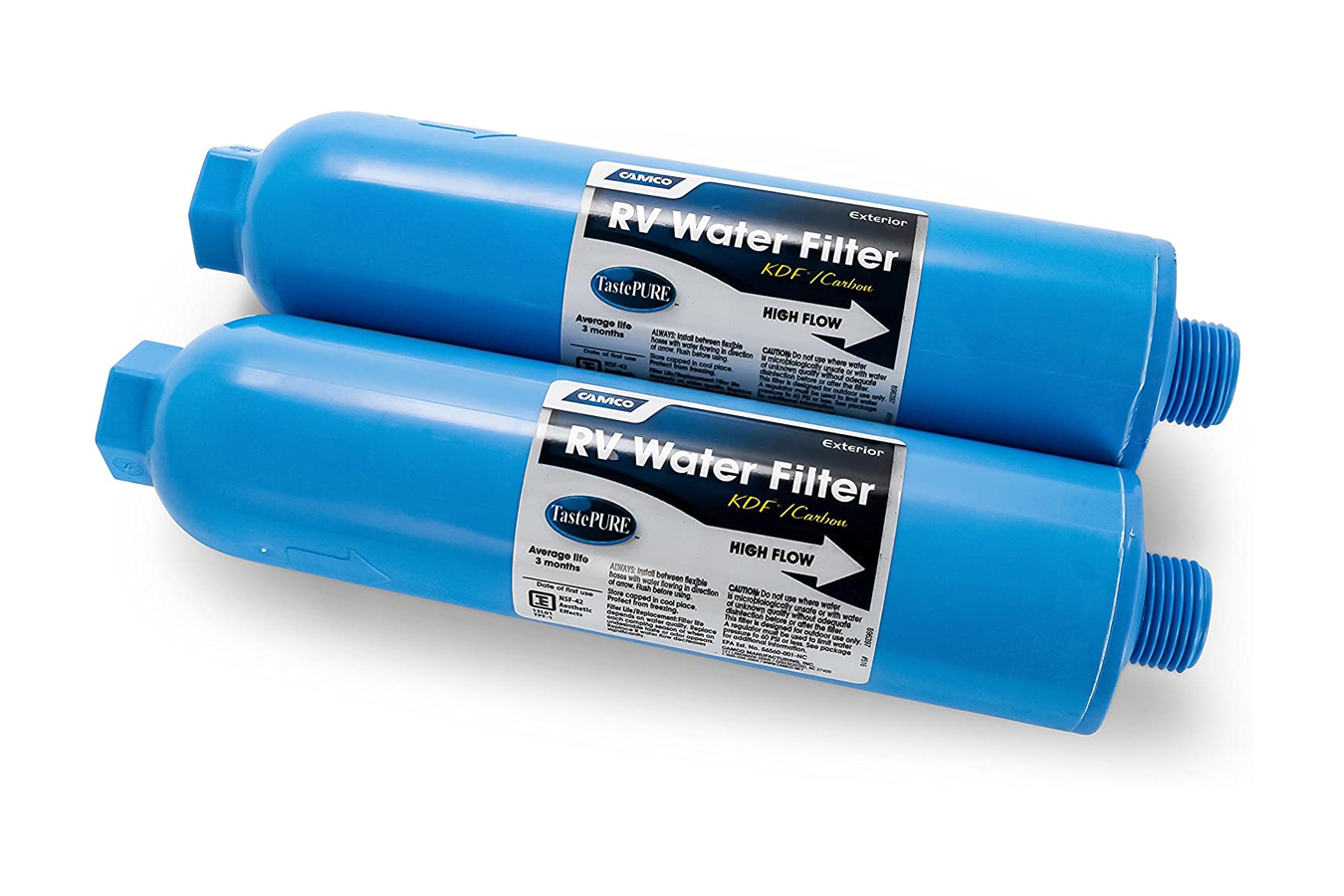 Camco TastePURE Inline RV Water Filter 2 pack