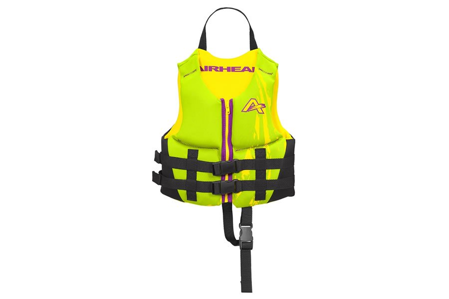 Airhead Swoosh Neolite Kwik-Dry Child Life Vest - Lime Green