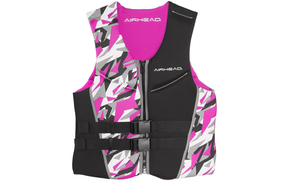 Airhead Camo Cool Neolite Kwik-Dry Womens Pink Life Vest - Large