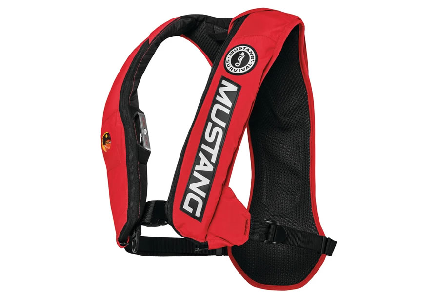 Mustang Survival Elite 28 Inflatable PFD/Bass Competition Auto Hydrostatic 