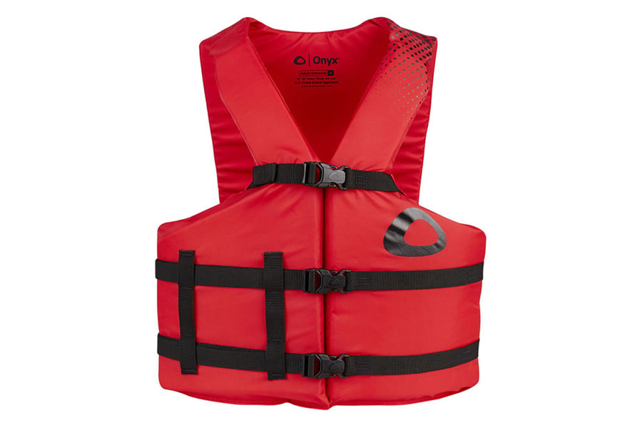 Absolute Outdoor Inc Comfort General Purpose Adult Universal Red Life Vest