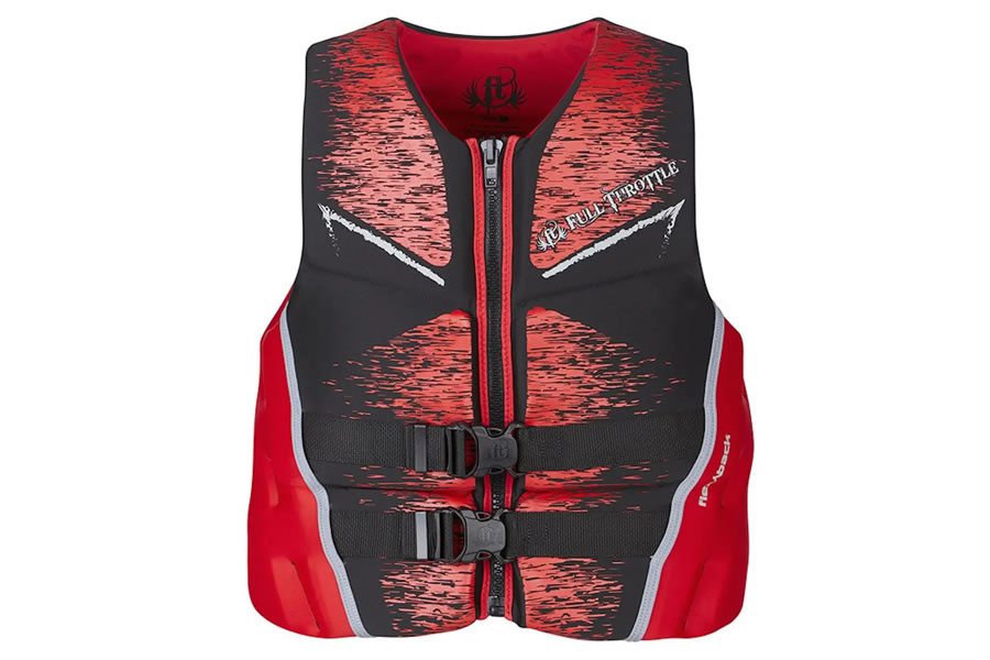 Absolute Outdoor Inc Men's Rapid Dry Flex Back Life Vest Red - 2XLarge